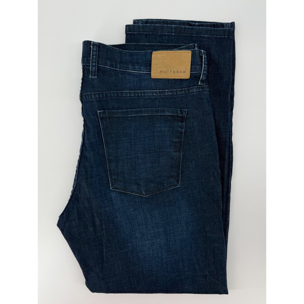 Mott & Bow Jeans Mens 38x30 Blue Slim Fit Dark Wash Denim Pants